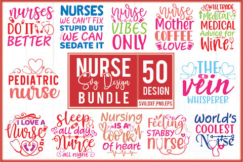 Nurse SVG Design Bundle SVG Creativeart88 