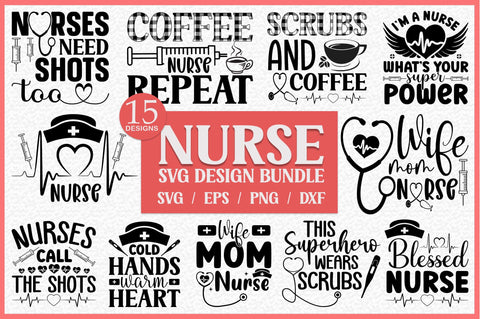 Nurse SVG Design Bundle SVG SH_Tee store 