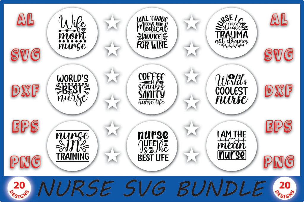 Nurse Svg Free Bundle - So Fontsy