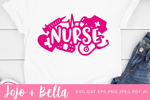 Nurse SVG, Nurse Appreciation Svg, Nurse, SVG, Svg File, Cricut, Cameo, Silhouette, Nurse File, Nursing Svg, Virus Svg, hero svg SVG Jojo&Bella 