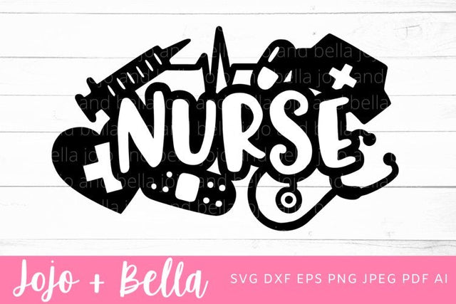 Nurse SVG, Nurse Appreciation Svg, Nurse, SVG, Svg File, Cricut, Cameo, Silhouette, Nurse File, Nursing Svg, Virus Svg, hero svg SVG Jojo&Bella 