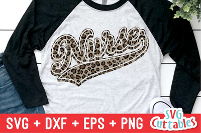 Nurse svg - Nurse Cut File - Nurse swoosh - svg - dxf - eps - Leopard Print - Cut File - Silhouette - Cricut File - Digital Download SVG Svg Cuttables 