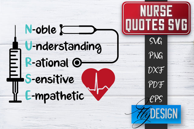 Nurse SVG | Nurse Quotes SVG | Funny Nurse Sayings SVG SVG Fly Design 
