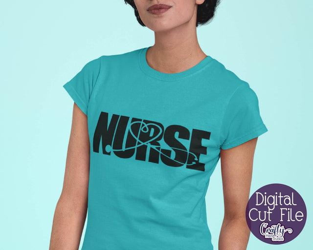 Nurse Svg - Nurse Word Art - Heart Svg - Hero Svg SVG Crafty Mama Studios 
