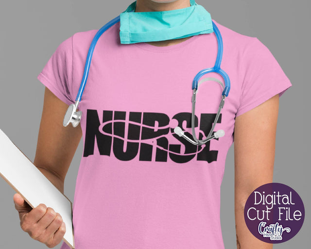 Nurse Svg - Nurse Word Art - Stethoscope Svg - Hero Svg SVG Crafty Mama Studios 