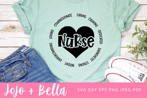 Nurse Svg, Nursing Svg, Nurse life Svg, Medical Svg, Essential Worker Svg, Svg, Svg Files For Cricut, Sublimation Designs Downloads SVG Jojo&Bella 