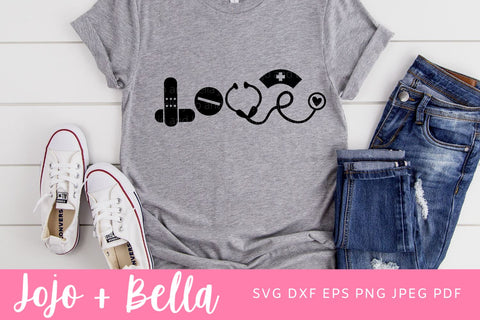 Nurse Svg, Nursing Svg, Nurse life Svg, Medical Svg, Nurse Love Svg, Svg, Svg Files For Cricut, Sublimation Designs Downloads SVG Jojo&Bella 