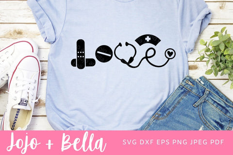 Nurse Svg, Nursing Svg, Nurse life Svg, Medical Svg, Nurse Love Svg, Svg, Svg Files For Cricut, Sublimation Designs Downloads SVG Jojo&Bella 