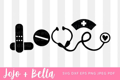 Nurse Svg, Nursing Svg, Nurse life Svg, Medical Svg, Nurse Love Svg, Svg, Svg Files For Cricut, Sublimation Designs Downloads SVG Jojo&Bella 