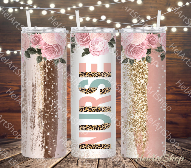 Nurse Tumbler PNG Sublimation, Skinny Tumbler Png Sublimation _HelArtShop_ 