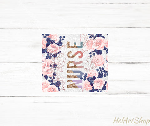 Nurse Tumbler PNG Sublimation, Skinny Tumbler Png Sublimation _HelArtShop_ 