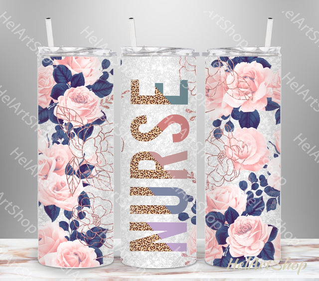 Nurse Tumbler PNG Sublimation, Skinny Tumbler Png Sublimation _HelArtShop_ 