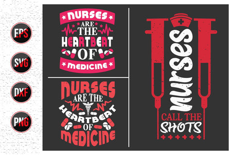 Nurse Typographic Quotes SVG Design Bundle. SVG uniquesvg99 