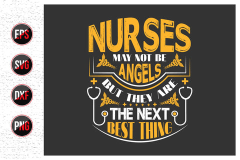 Nurse Typographic Quotes SVG Design Bundle. SVG uniquesvg99 