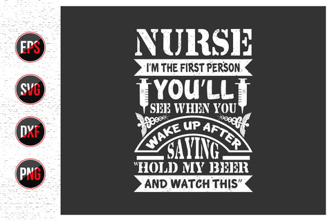 Nurse Typographic Quotes SVG Design Bundle. SVG uniquesvg99 