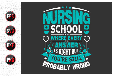 Nurse Typographic Quotes SVG Design Bundle. SVG uniquesvg99 