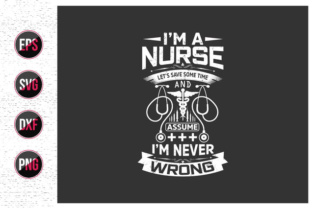 Nurse typographic quotes svg design. SVG uniquesvg99 