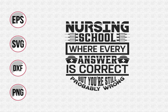 Nurse typographic quotes svg design. SVG uniquesvg99 