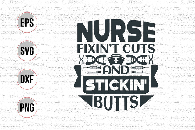 Nurse Typographic Quotes SVG Design. SVG uniquesvg99 