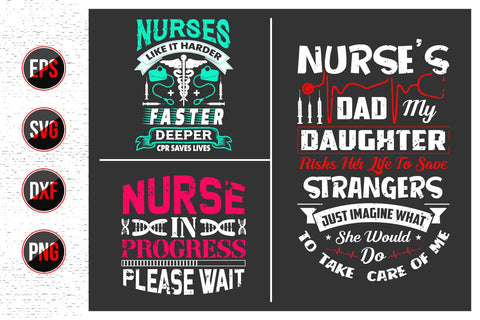 Nurse typographic quotes svg design. SVG uniquesvg99 