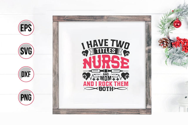 Nurse typographic slogan design. SVG uniquesvg99 