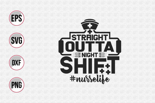 Nurse typographic slogan design. SVG uniquesvg99 