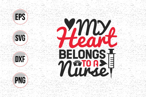 Nurse typographic slogan design. SVG uniquesvg99 