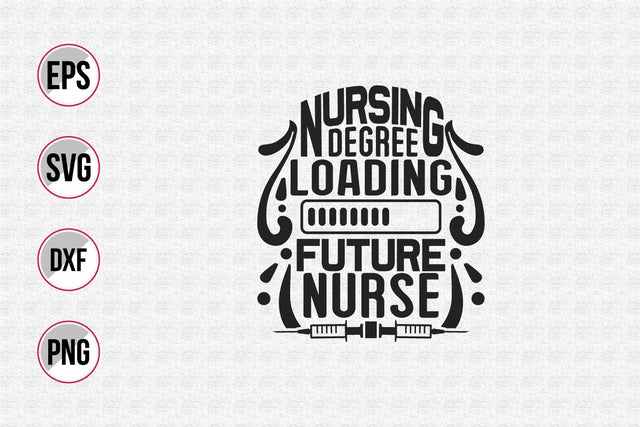 Nurse typographic slogan design. SVG uniquesvg99 