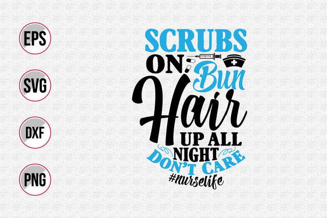 Nurse typographic slogan design. SVG uniquesvg99 
