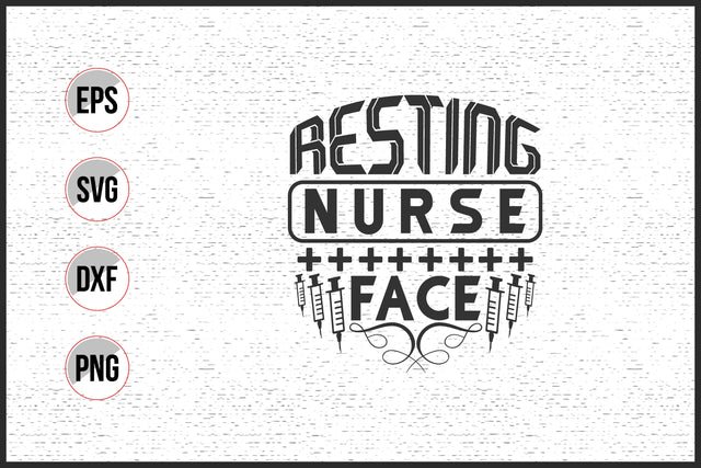 Nurse typographic slogan design. SVG uniquesvg99 