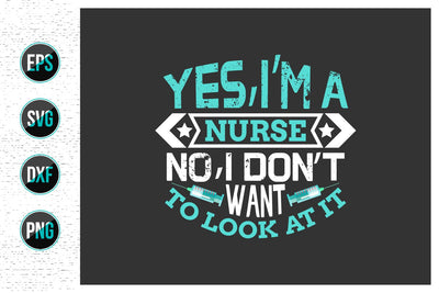 Nurse typographic slogan svg design. SVG uniquesvg99 