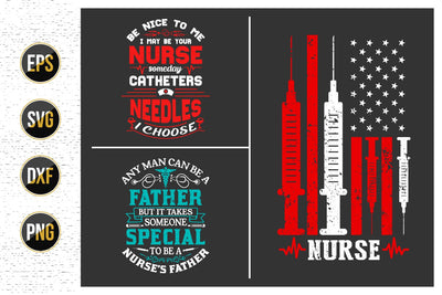 Nurse typographic svg bundle, Nursing quotes svg design. SVG uniquesvg99 