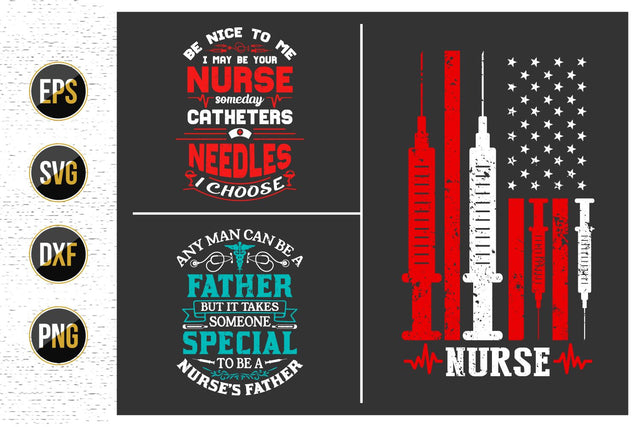 Nurse typographic svg bundle, Nursing quotes svg design. SVG uniquesvg99 
