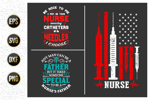 Nurse typographic svg bundle, Nursing quotes svg design. SVG uniquesvg99 