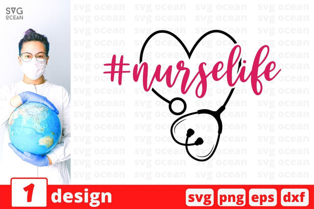 #nurselife SVG Cut File SVG SvgOcean 