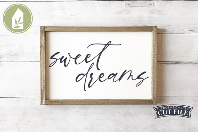 Nursery Sign | Sweet Dreams | Baby SVG SVG LilleJuniper 