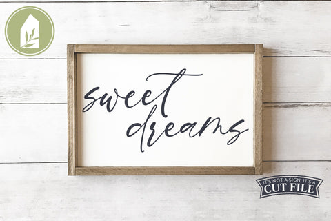 Nursery Sign | Sweet Dreams | Baby SVG SVG LilleJuniper 