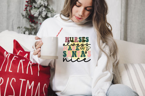 Nurses Always Make Santa’s Nice Sublimation SVGArt 