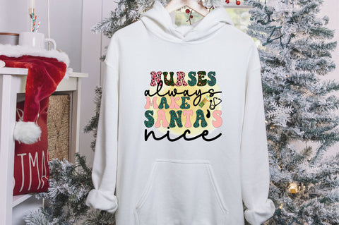 Nurses Always Make Santa’s Nice Sublimation SVGArt 