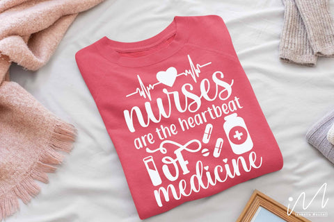 nurses are the heartbeat of medicine svg SVG Isabella Machell 