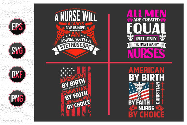 Nurses lettering svg design bundle. SVG uniquesvg99 