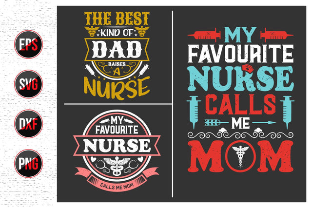 Nurses Quotes SVG Design Bundle. SVG uniquesvg99 