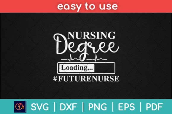 Nursing Degree Loading Future Nurse Svg Design SVG artprintfile 