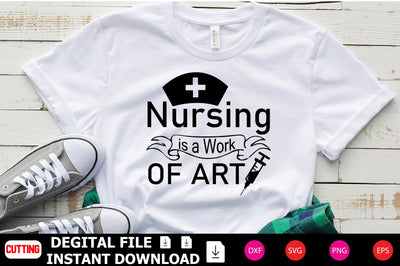 Nursing Is A Work Of Art SVG Shahin alam 