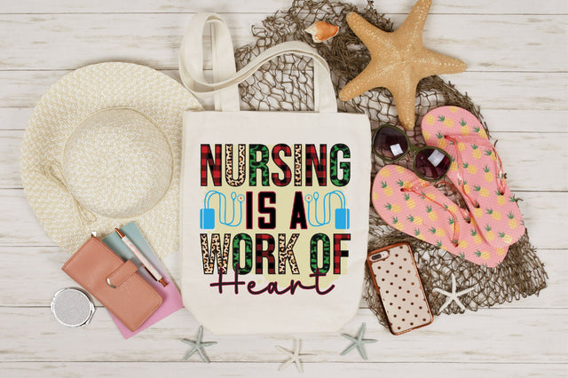 Nursing Is A Work Of Heart sublimation Sublimation SVGista 