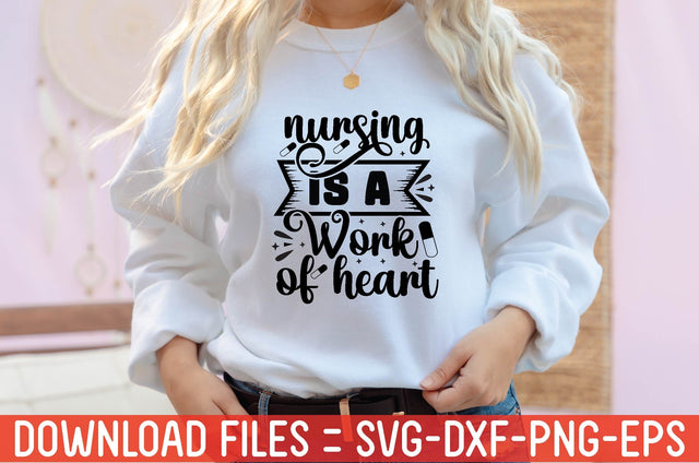 nursing is a work of heart SVG farhad farhad 