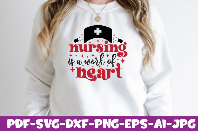 nursing is a work of heart SVG farhad farhad 