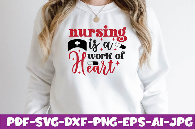 nursing is a work of heart SVG farhad farhad 
