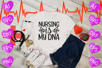 Nursing is My DNA SVG CraftlabSvg29 