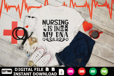 Nursing Is My DNA SVG Shahin alam 